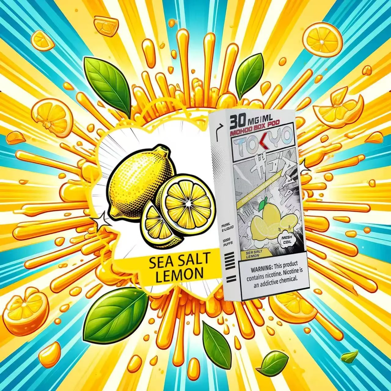 檸檬口味 東京魔盒電子煙彈:清新酸甜,日本原裝進口電子煙彈 - 香氣純正,口感獨特